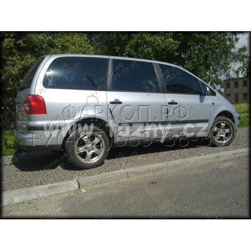 V-117 STEINHOF Фаркоп на Ford Galaxy 05/2000-2006, Seat Alhambra 05/2000-09/2010, Volkswagen Sharan 05/2000-08/2010. Требуется подрезка бампера. Тип шара: A. Нагрузки: 2100/85 кг, масса фаркопа 16 кг (без электрики в комплекте)